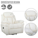 Poltrona Alzapersona Elettrica 1 Motore in Similpelle  Beige