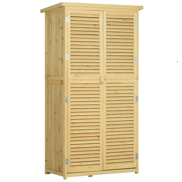 online Meuble de rangement de jardin mobile 87x46,5x160 cm en bois