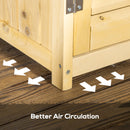 Armadio Mobile Portaoggetti da Giardino 87x46,5x160 cm in Legno 