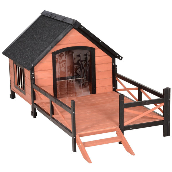 online Niche pour Petits et Moyens Chiens 91x194,5x83 cm en Bois