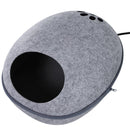 Cuccia per Gatti Riscaldante da Interno 47x38x24 cm  Grigia