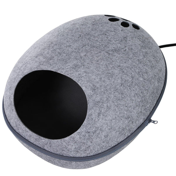 online Niche pour chat chauffante d'intérieur 47x38x24 cm Gris