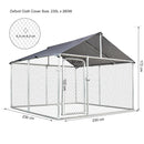 Recinto per Animali Domestici Cani Cuccioli 230x230x172 cm in Rete Zincata 