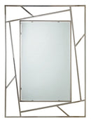 Specchio con Cornice Rayan Rettangolare 120x90 in Metallo