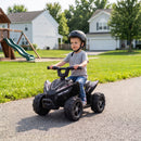Quad Elettrico per Bambini 18-48 Mesi 6 V 2 km/h 67x38,5x43 cm con Marce Avanti Portata 25 kg in PP e Acciaio Nero      