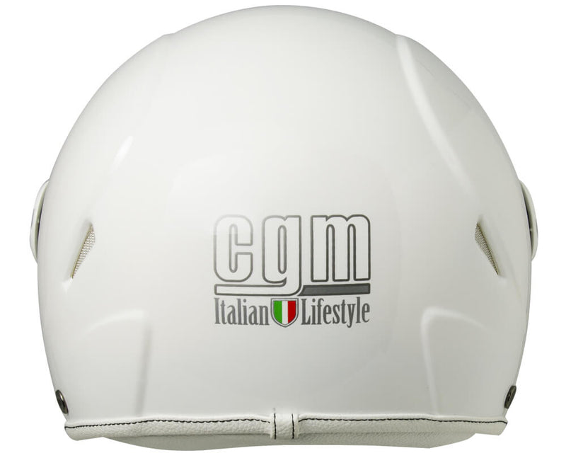 Casco Demi-Jet per Bambini Visiera Sagomata CGM Havana 205A Bianco
