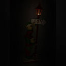 Elfi con Lampione e Segnale Joy 35x28,5xh81 cm in Plastica Rosso