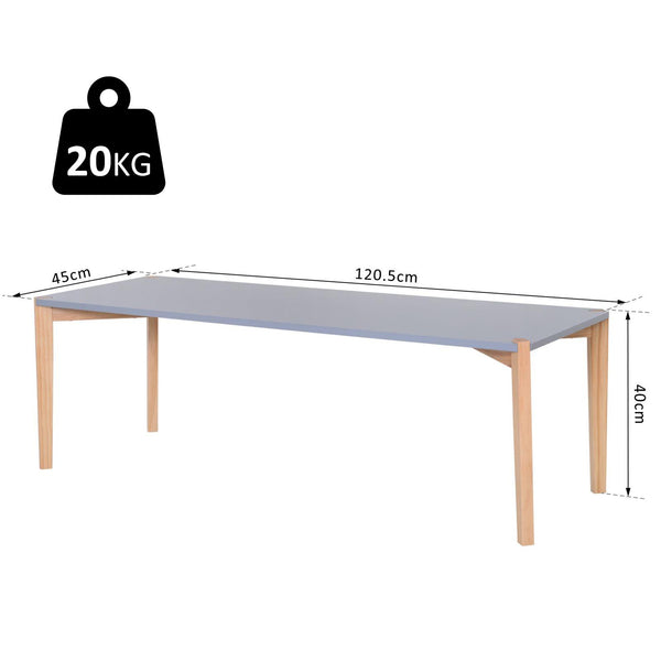 acquista Table Basse de Salon 120,5x45x40 cm en MDF et Bois Gris