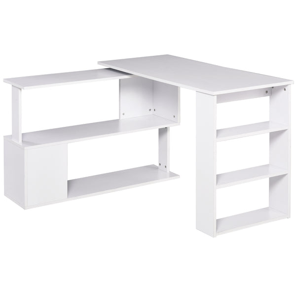 Bureau d'angle en bois 120x100x74 cm Blanc acquista