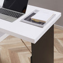 Tavolo Scrivania Pieghevole a Muro 60x88,5x146,5 cm  Bianco e Nero