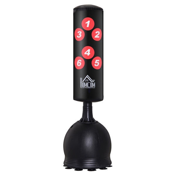 sconto Sac de Frappe Autoportant Kickboxing 50x50x165 cm Noir