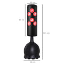 Sacco Boxe Kickboxing da Terra 50x50x165 cm  Nero