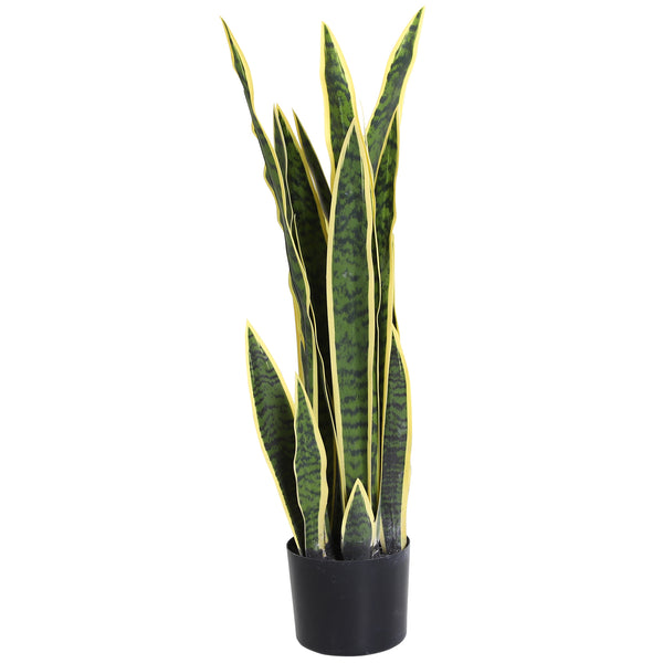 prezzo Plante Artificielle Sanseveria Ø15x80 cm avec Pot Vert