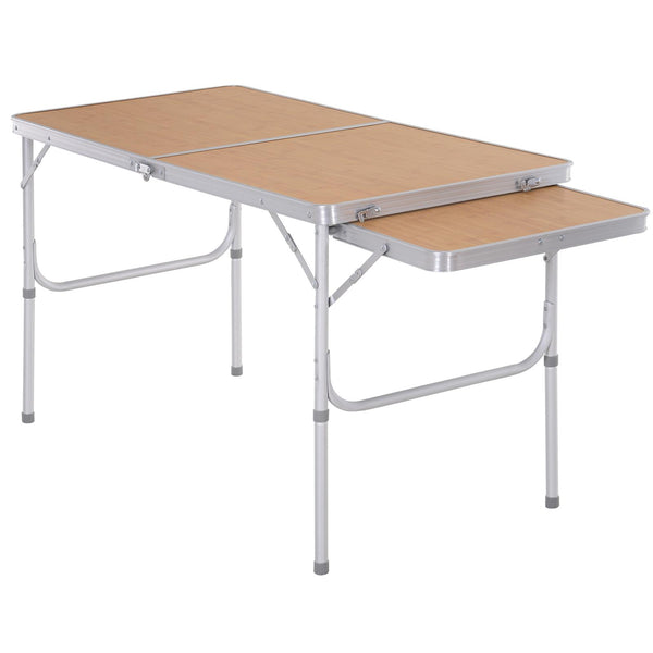 Table de camping pique-nique pliante réglable en aluminium 120x60x40/70 cm online