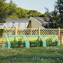 Serra da Giardino in Acciaio e Polietilene 400x100x80 cm  Verde