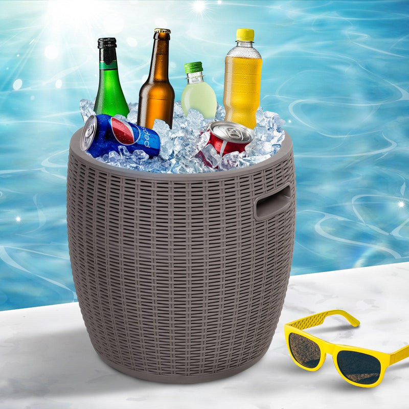 Secchiello Portaghiaccio Ø42,5x44 cm 10L in Polipropilene  Grigio