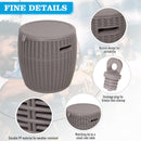 Secchiello Portaghiaccio Ø42,5x44 cm 10L in Polipropilene  Grigio