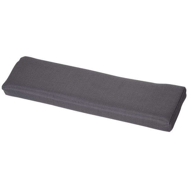 Chaise longue à bascule 200x130x52 cm en acier avec coussin gris sconto