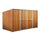 Jardinière en tôle d'acier porte-outils 345x186x192 cm Enaudi Legno