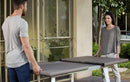 Tavolo Allungabile da Giardino 162-241x100,5x76,5 cm Keter Harmony Bianco e Cappuccino