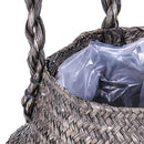 Set 2 Cesti Giara in Materiale Naturale H 24 cm