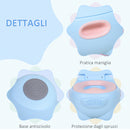 Vasino per Bambini Antiscivolo Ippopotamo  Hippoo Blu