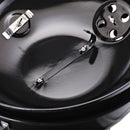 Barbecue a Carbone Carbonella in Acciaio Portatile 2 Ruote 50x63x94 cm  Round