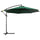 Parasol de jardin en acier Ø3x2,5m Rex Vert