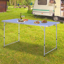 Tavolo Pieghevole da Campeggio 160x80x70 cm con Rete da Ping Pong  Blu