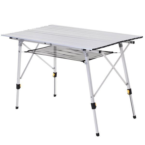 Table de pique-nique de camping enroulable en aluminium 120x70x73 cm Wrap online