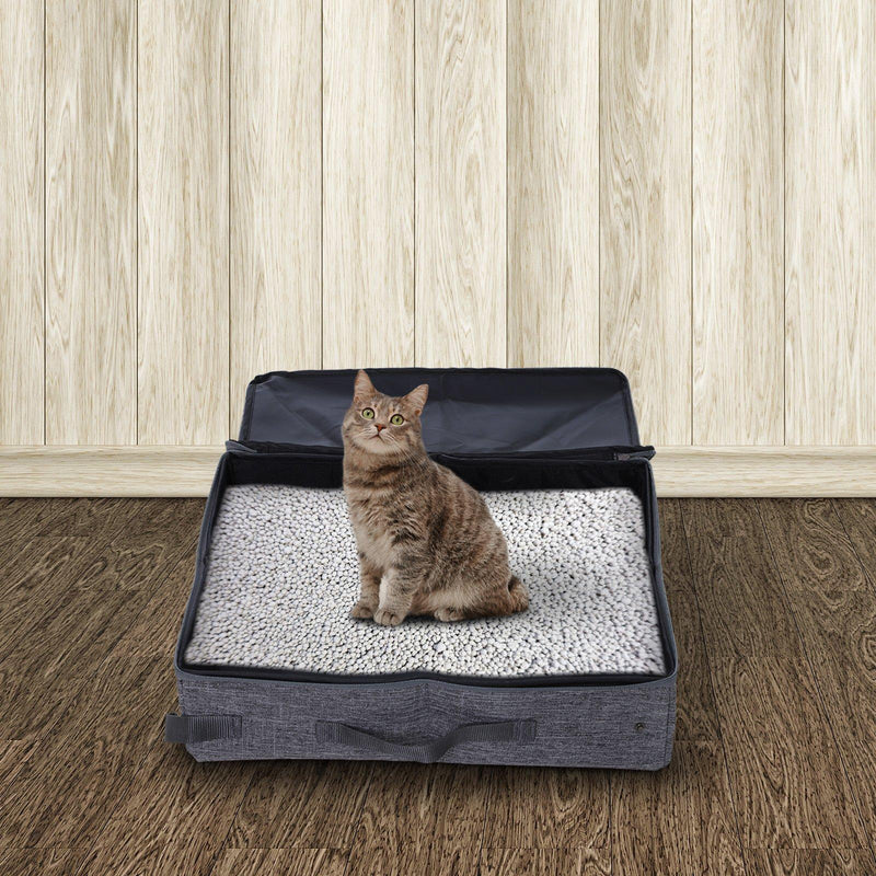 Lettiera per Gatti Pieghevole da Viaggio 45x35x12 cm  TravelPow