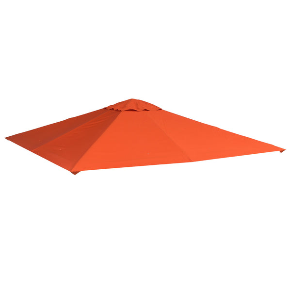 Toit de remplacement pour tonnelle de jardin 3x3 m en polyester Morgan Orange prezzo