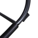 Sedia a Dondolo Pieghevole da Giardino 160x61x79 cm  Mag2 Nero