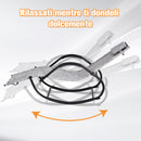 Sedia a Dondolo Pieghevole da Giardino 160x61x79 cm  Mag2 Grigio