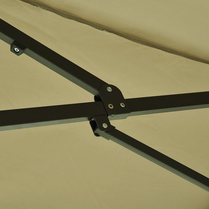 Ombrellone da Giardino Doppio Tetto 4,6x2,7 m  Roland Ecrù
