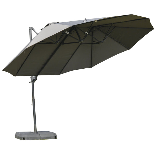 online Parasol de jardin 270x460x250 cm Begsun Gris