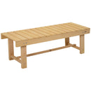 Panchina da Giardino 2 Posti in Legno Abete 110x38x35 cm  Log Abete