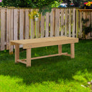 Panchina da Giardino 2 Posti in Legno Abete 110x38x35 cm  Log Abete