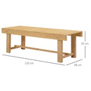 Panchina da Giardino 2 Posti in Legno Abete 110x38x35 cm  Log Abete