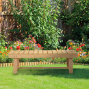 Panchina da Giardino 2 Posti in Legno Abete 110x38x35 cm  Log Abete