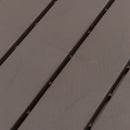 Set 9 Mattonelle a Incasto Effetto Legno 30x30x2 cm  Deck Marrone