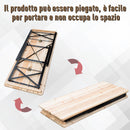 Set Birreria da Giardino Pieghevole in Legno Tavolo 120x50 cm 2 Panche  Breuer Abete