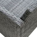 Set da Giardino Divano 2 Poltrone 1 Tavolino  Fergus Marrone