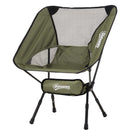 Sedia da Campeggio Pieghevole con Sacca da Viaggio 58x49x64 cm  TravP Verde