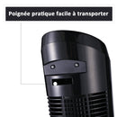 Ventilatore a Colonna Oscillante 45W 27x27x75 cm  WindPlus Nero
