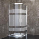 Box Doccia Semicircolare in Cristallo Serigrafato 6mm H185 Rizzetti Denver Varie Misure