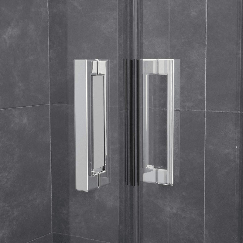 Box Doccia Angolare in Cristallo Trasparente 6mm H185 Rizzetti Milan Varie Misure