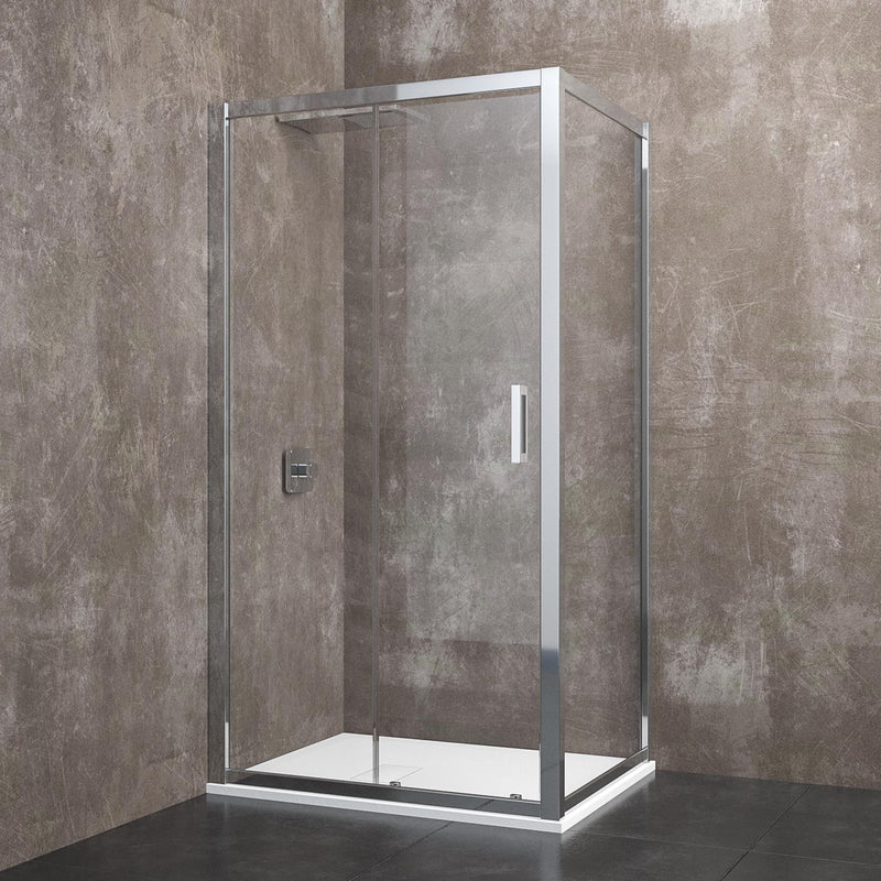 Box Doccia Angolare in Cristallo Trasparente 6mm H185 Rizzetti Picture Varie Misure