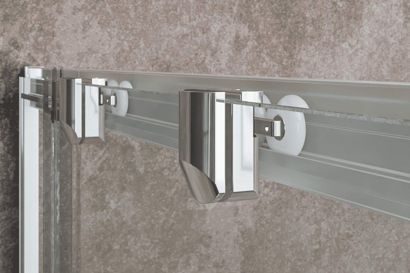 Box Doccia Angolare in Cristallo Trasparente 6mm H185 Rizzetti Rome Varie Misure