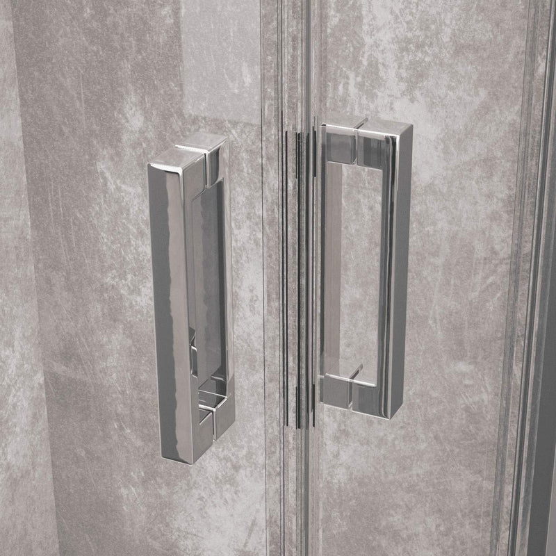 Box Doccia Angolare in Cristallo Trasparente 6mm H200 Rizzetti Rome Varie Misure